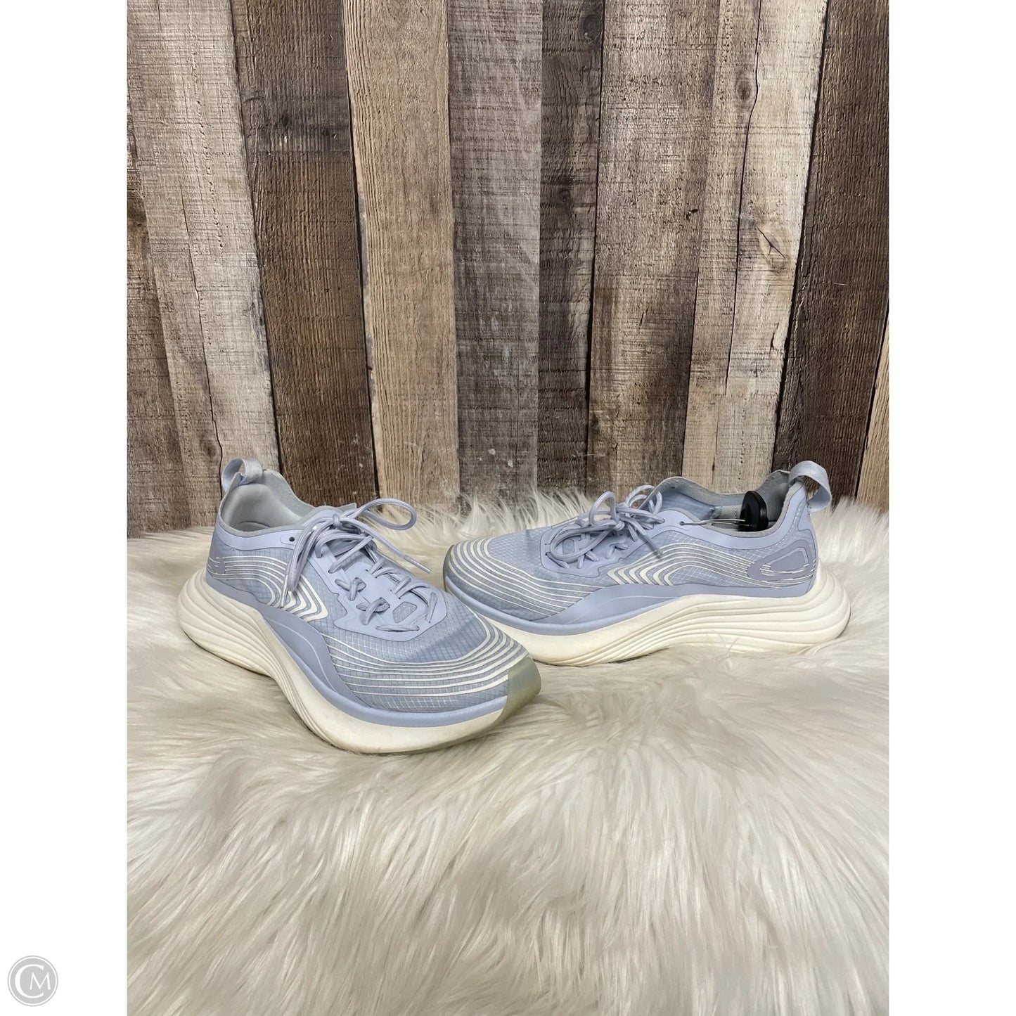 Shoes Designer By Apl In Blue, Size: 7.5