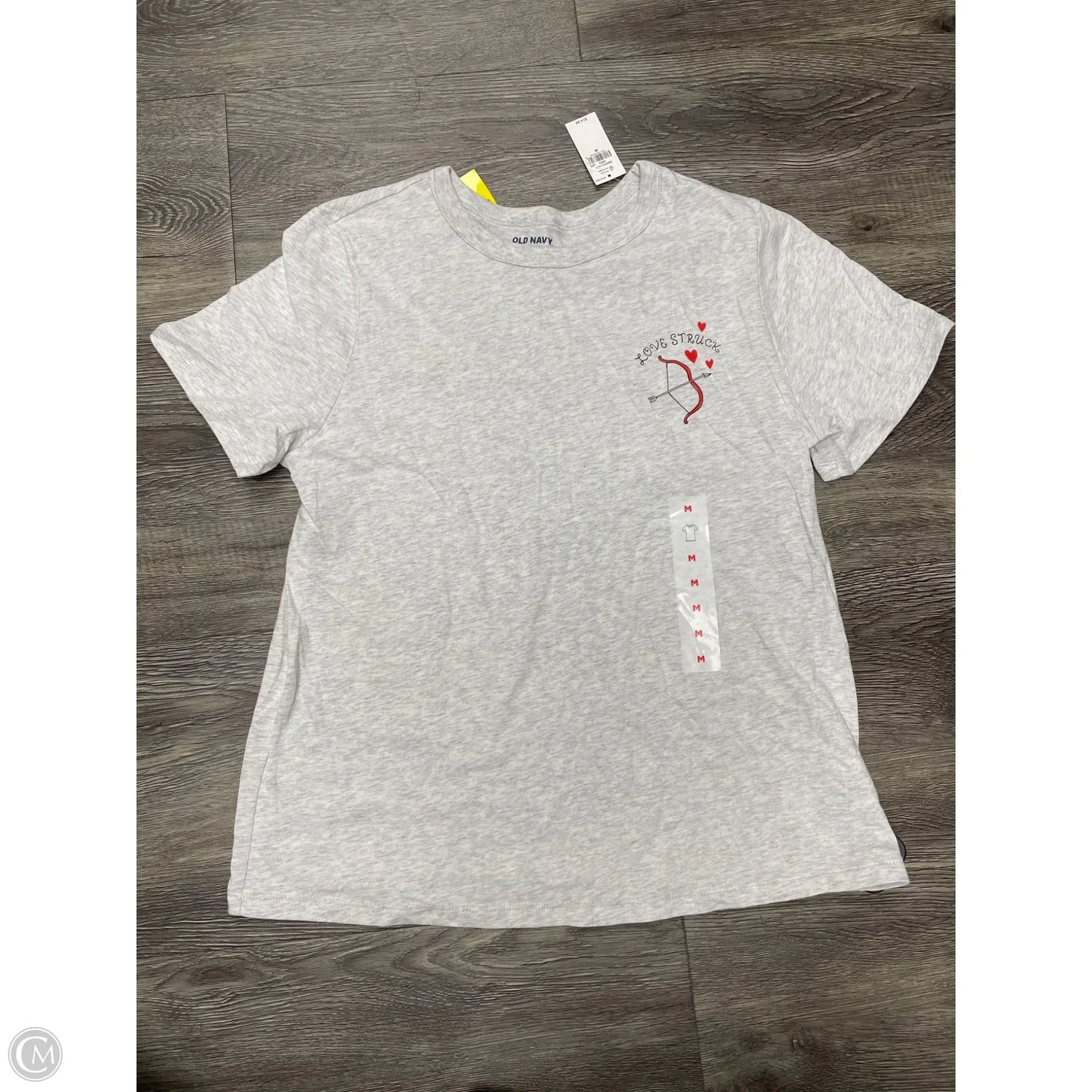 Top Short Sleeve By Old Navy In Grey, Size: M