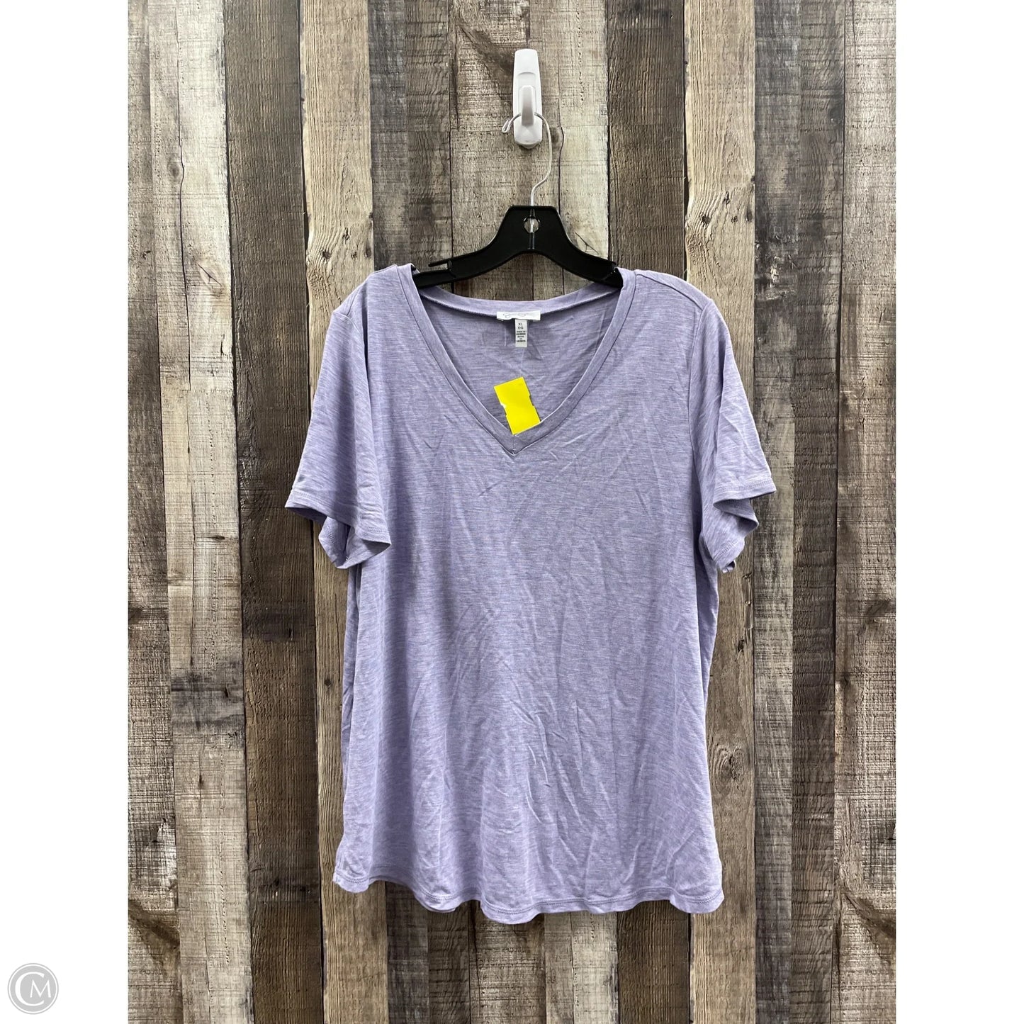 Top Short Sleeve By Jessica Simpson In Purple, Size: Xl