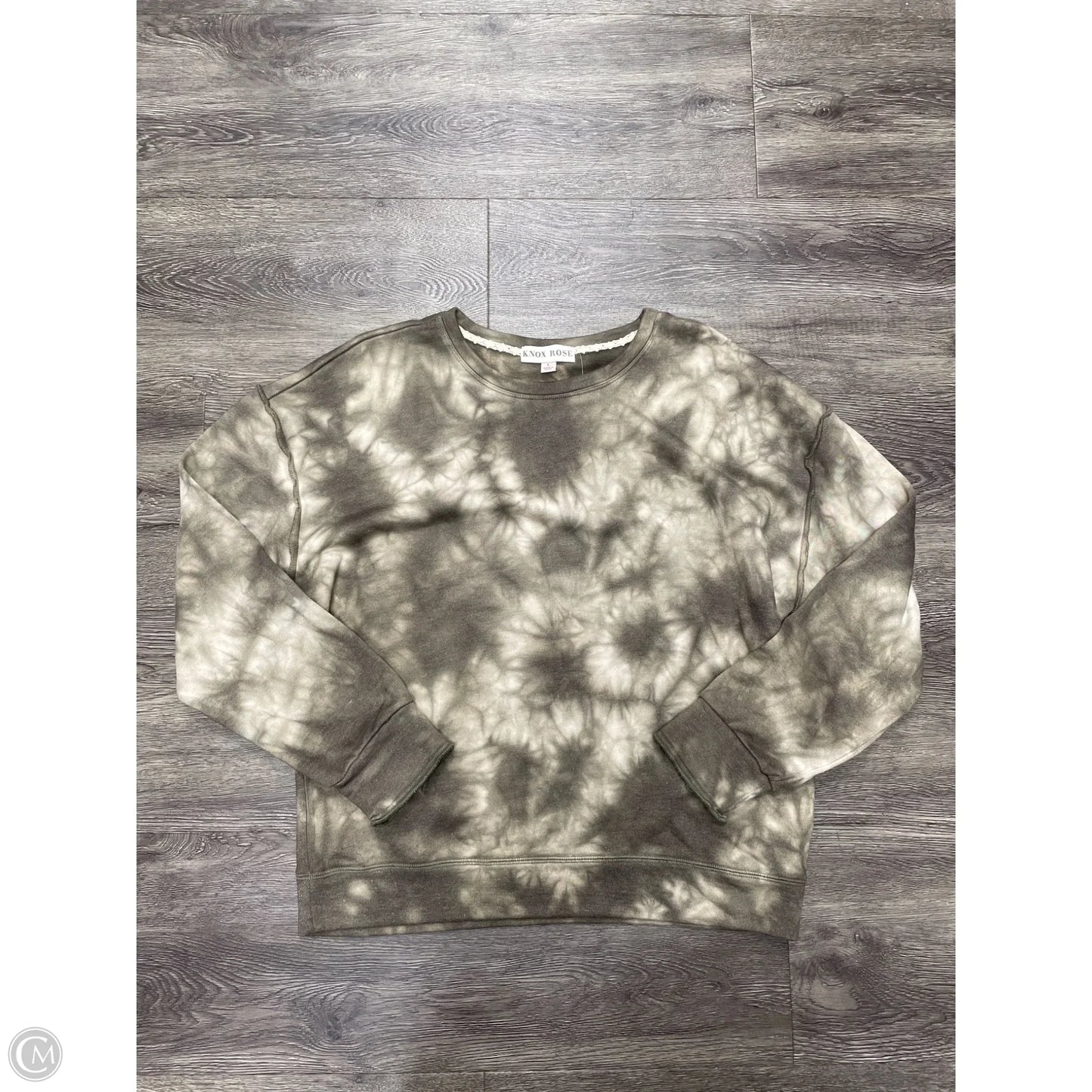Sweater By Knox Rose In Tie Dye Print, Size: L