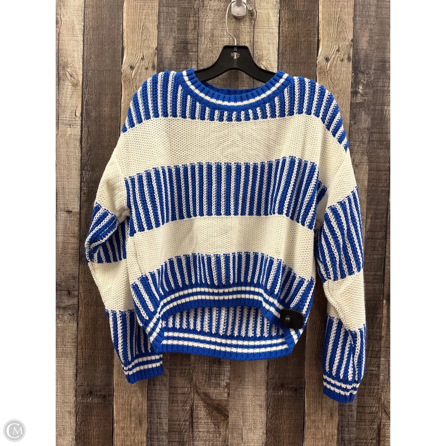 Sweater By Cme In Blue & White, Size: S