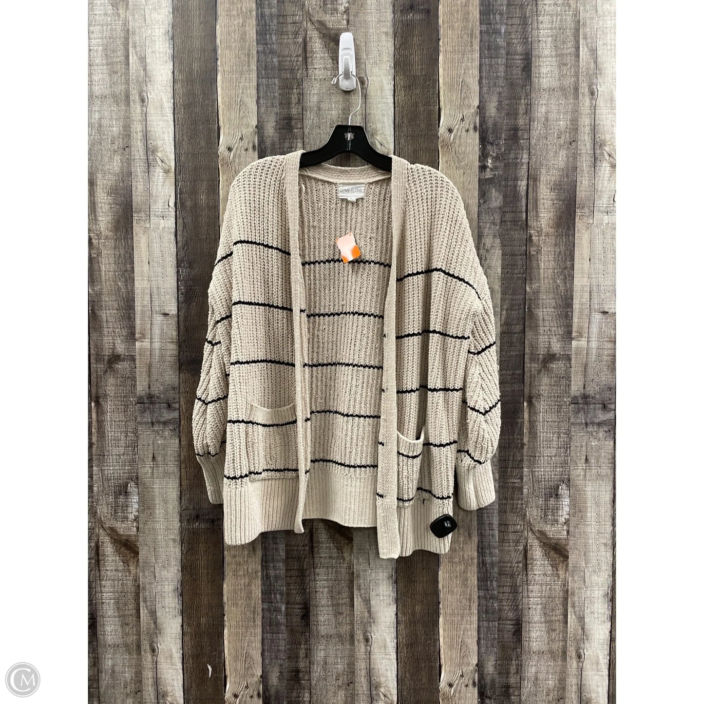 Cardigan By Olive And Oak In Tan, Size: M