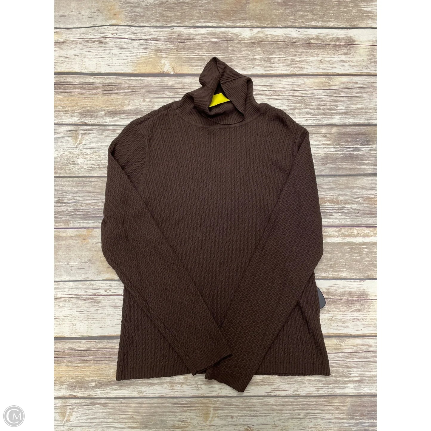 Sweater By Charter Club In Brown, Size: Xl