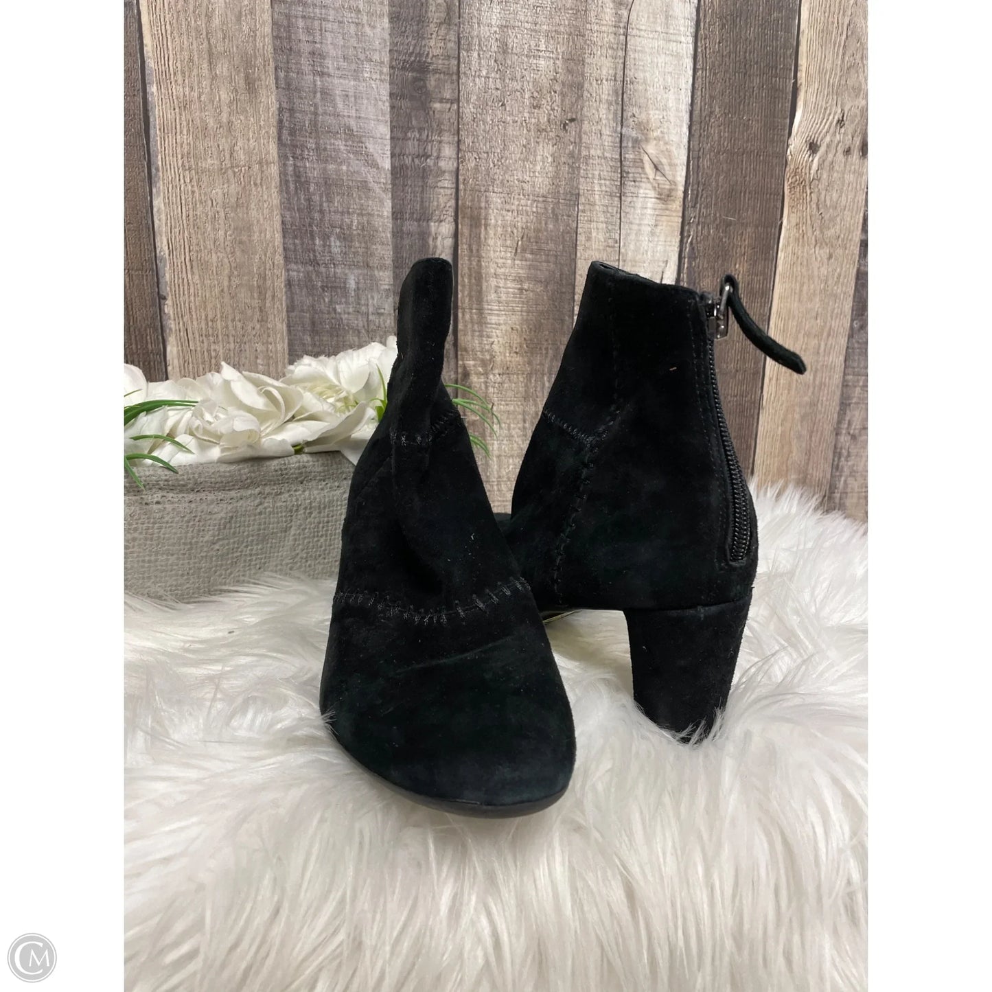 Boots Ankle Heels By Aerosoles In Black, Size: 8.5