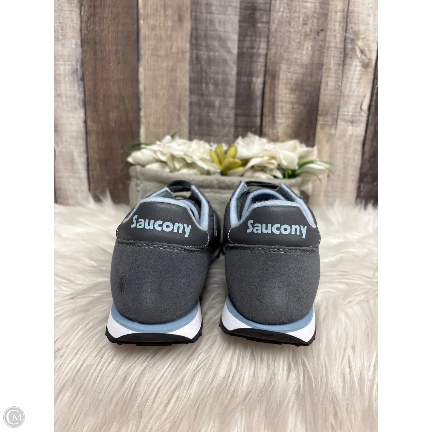 Shoes Athletic By Saucony In Blue & Grey, Size: 7.5