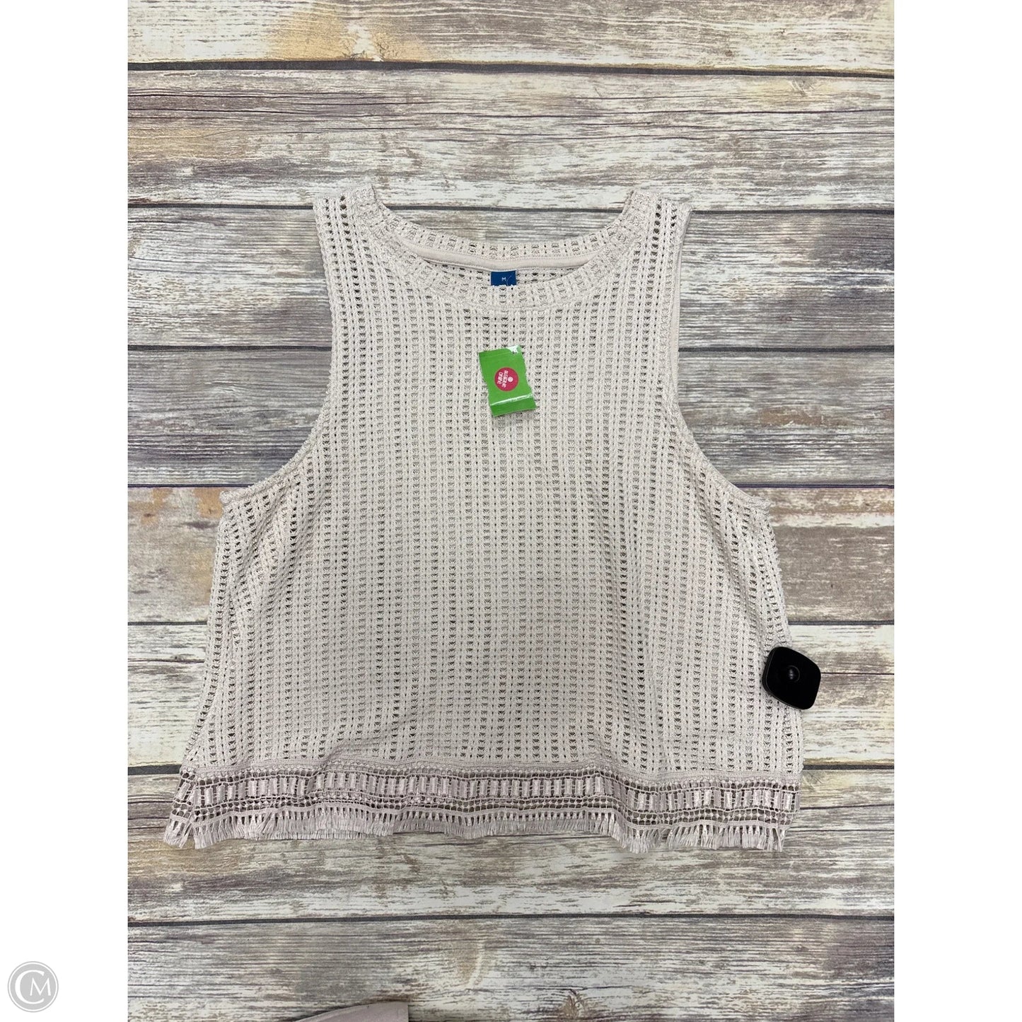 Top Sleeveless By Old Navy In Tan, Size: M