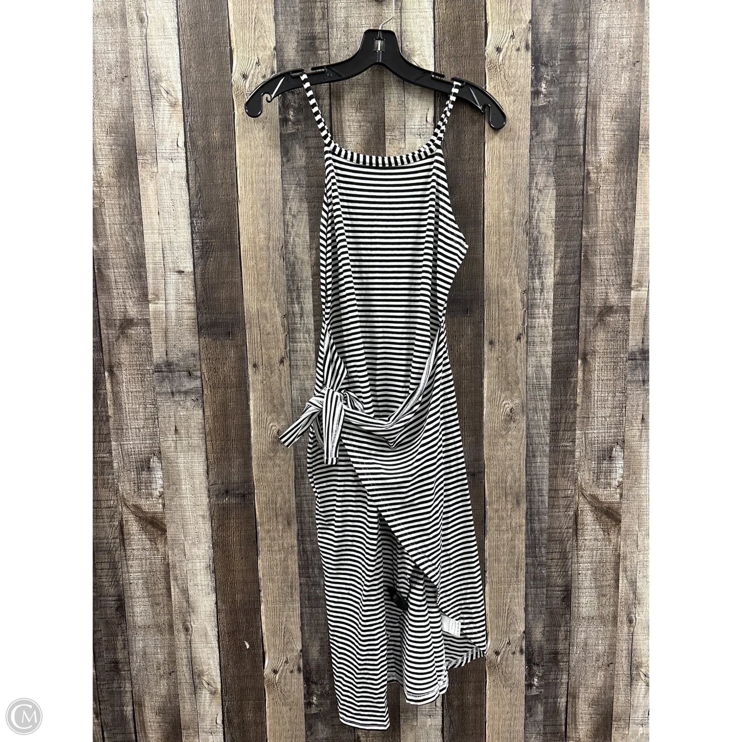Dress Casual Midi By Cme In Black & White, Size: M