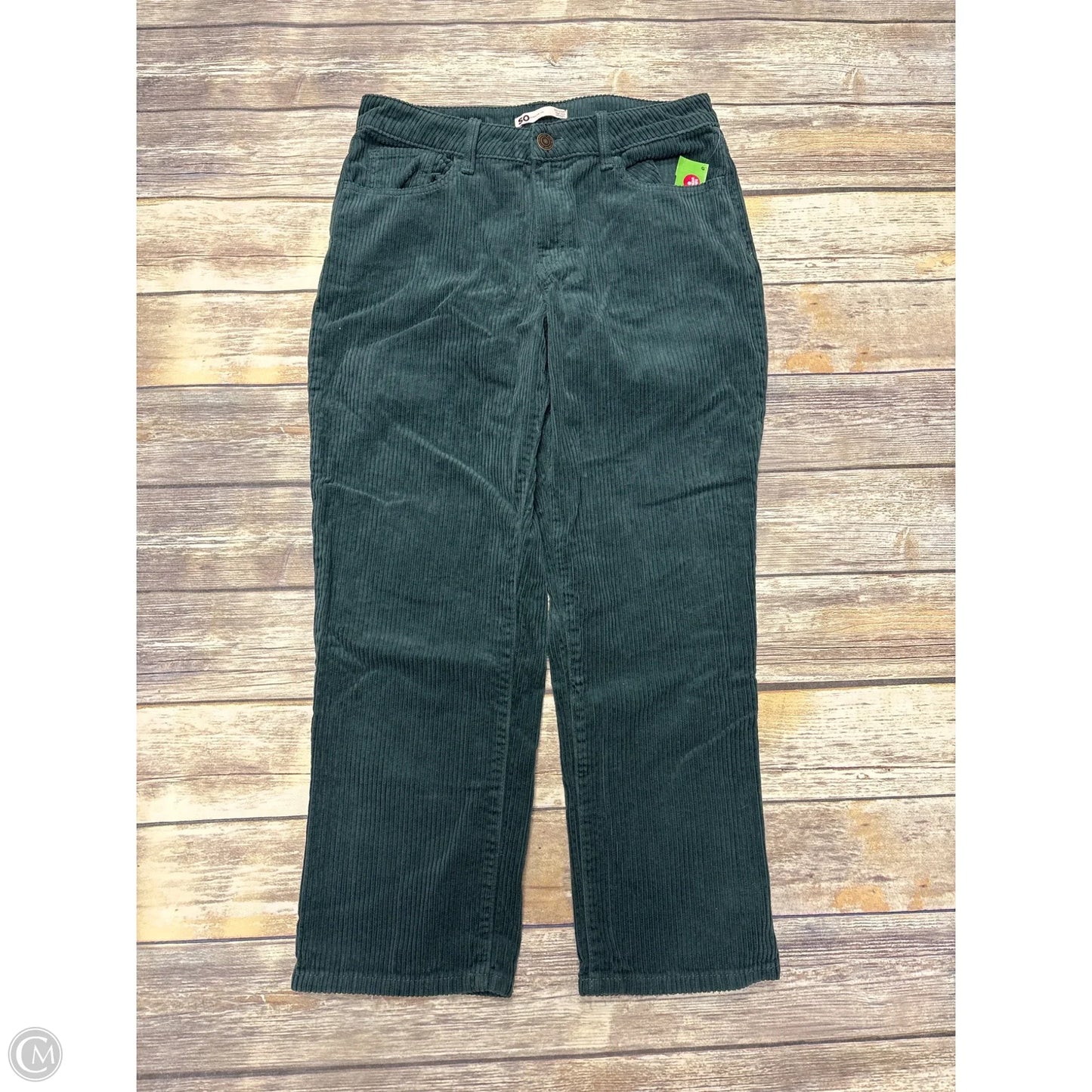 Pants Corduroy By So In Green, Size: 12