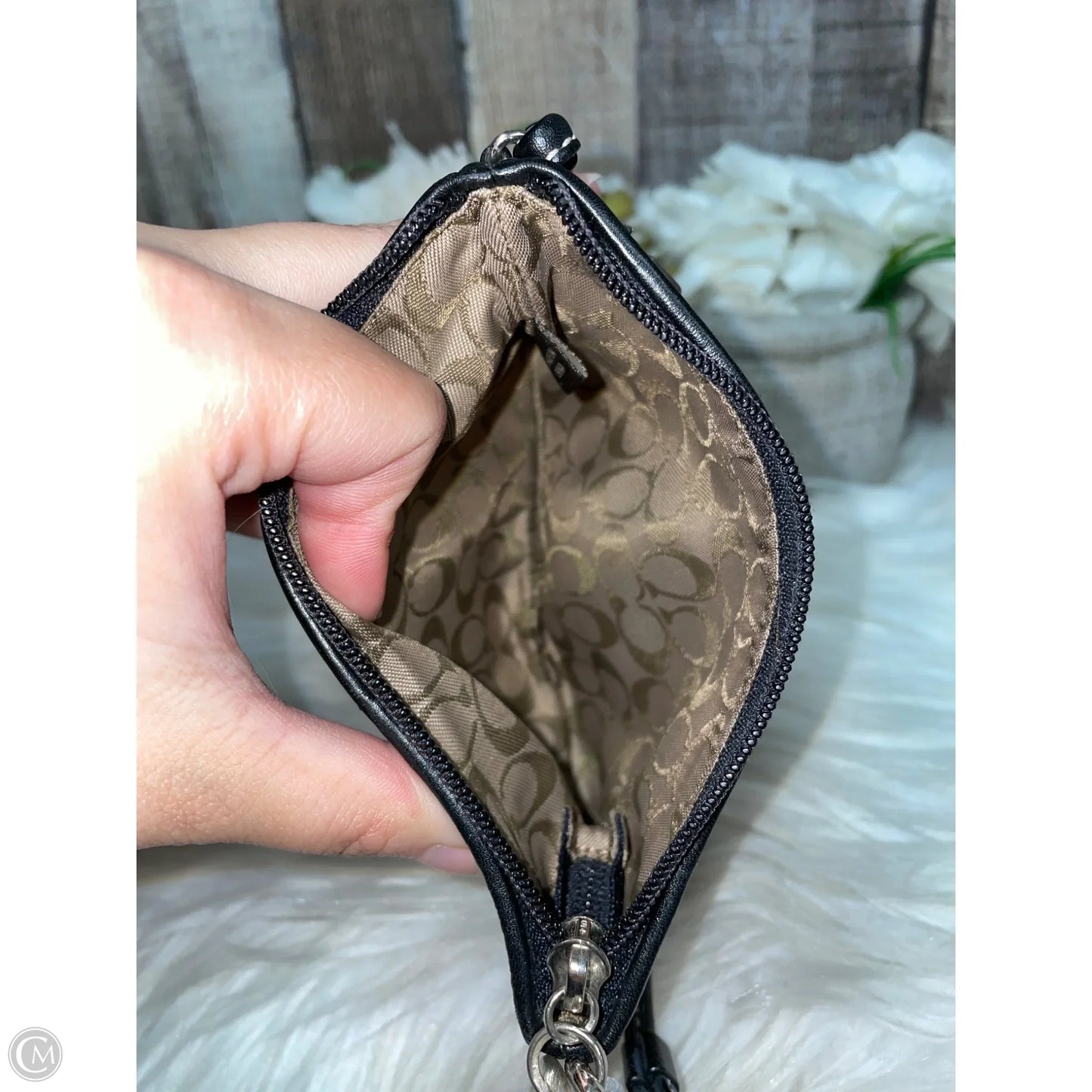 Wristlet Designer By Coach, Size: Small