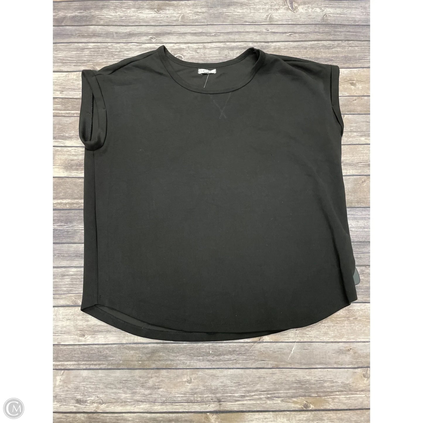 Top Short Sleeve By Maurices In Black, Size: L