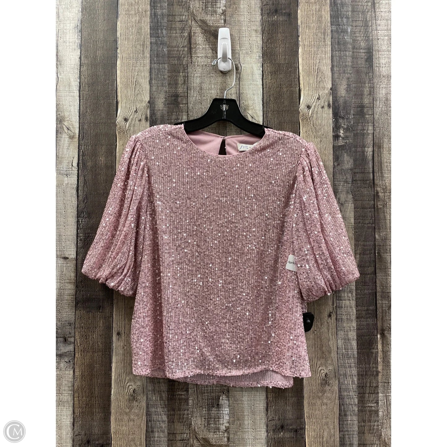 Top 3/4 Sleeve By She + Sky In Pink, Size: S