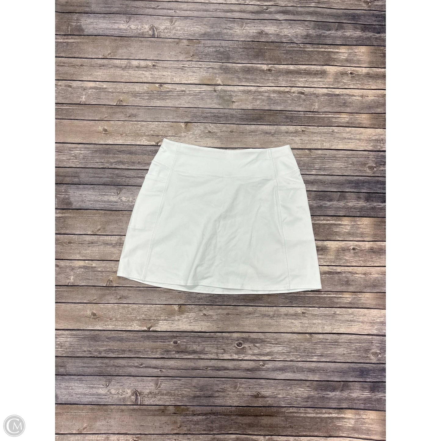 Athletic Skort By Skechers In White, Size: L