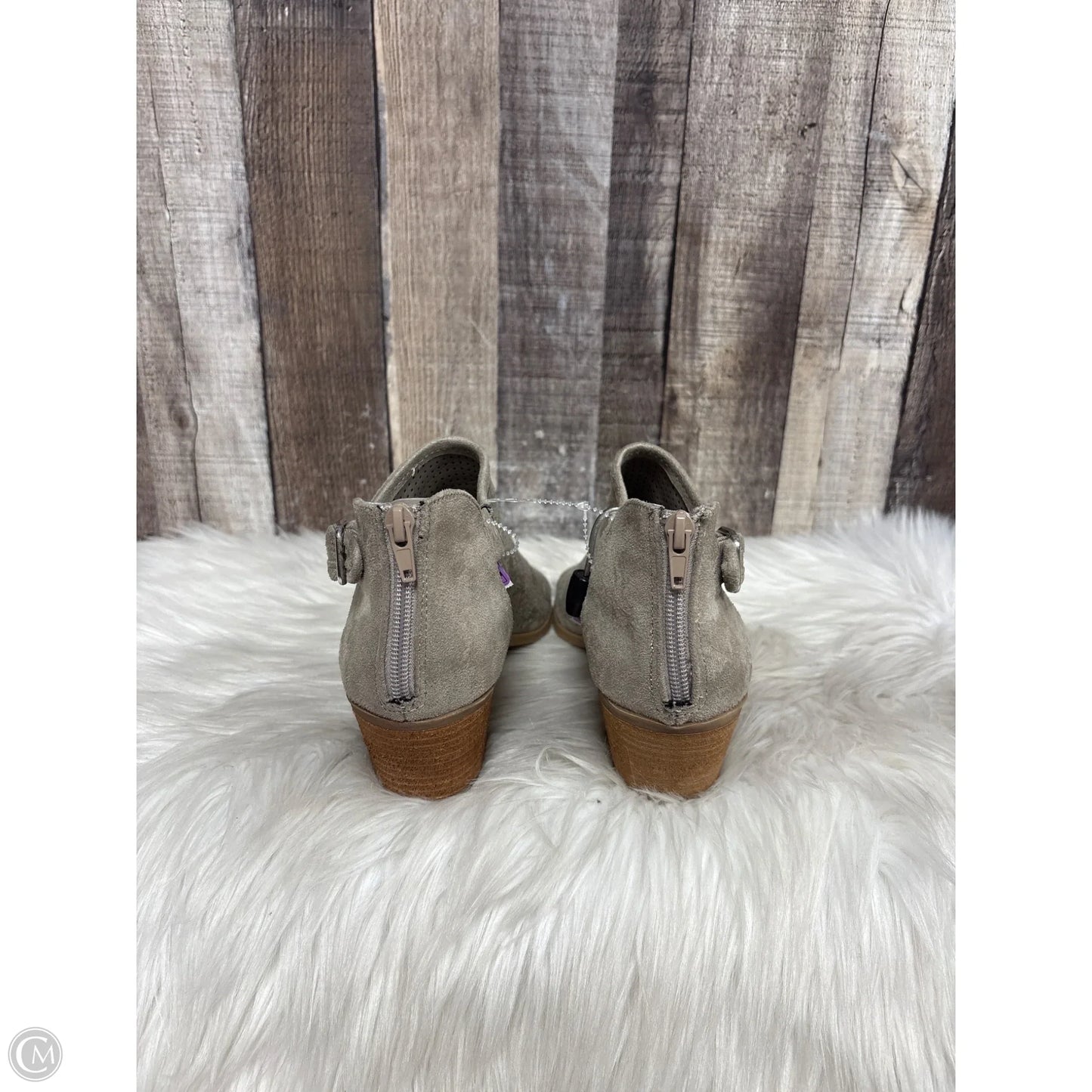 Sandals Heels Block By Carlos By Carlos Santana In Tan, Size: 8.5