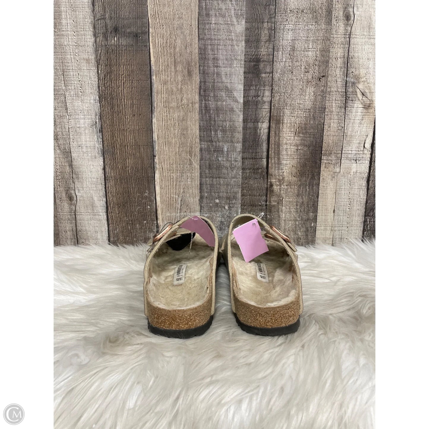 Sandals Flats By Birkenstock In Brown, Size: 10
