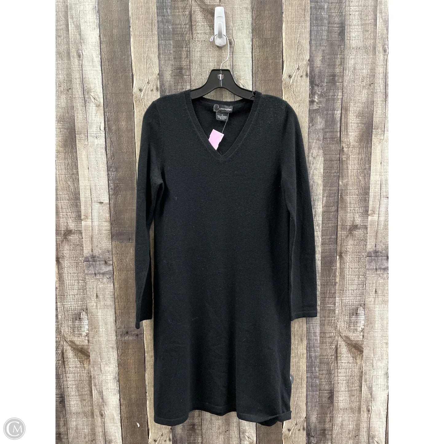 Dress Casual Midi By Bloomingdales In Black, Size: M