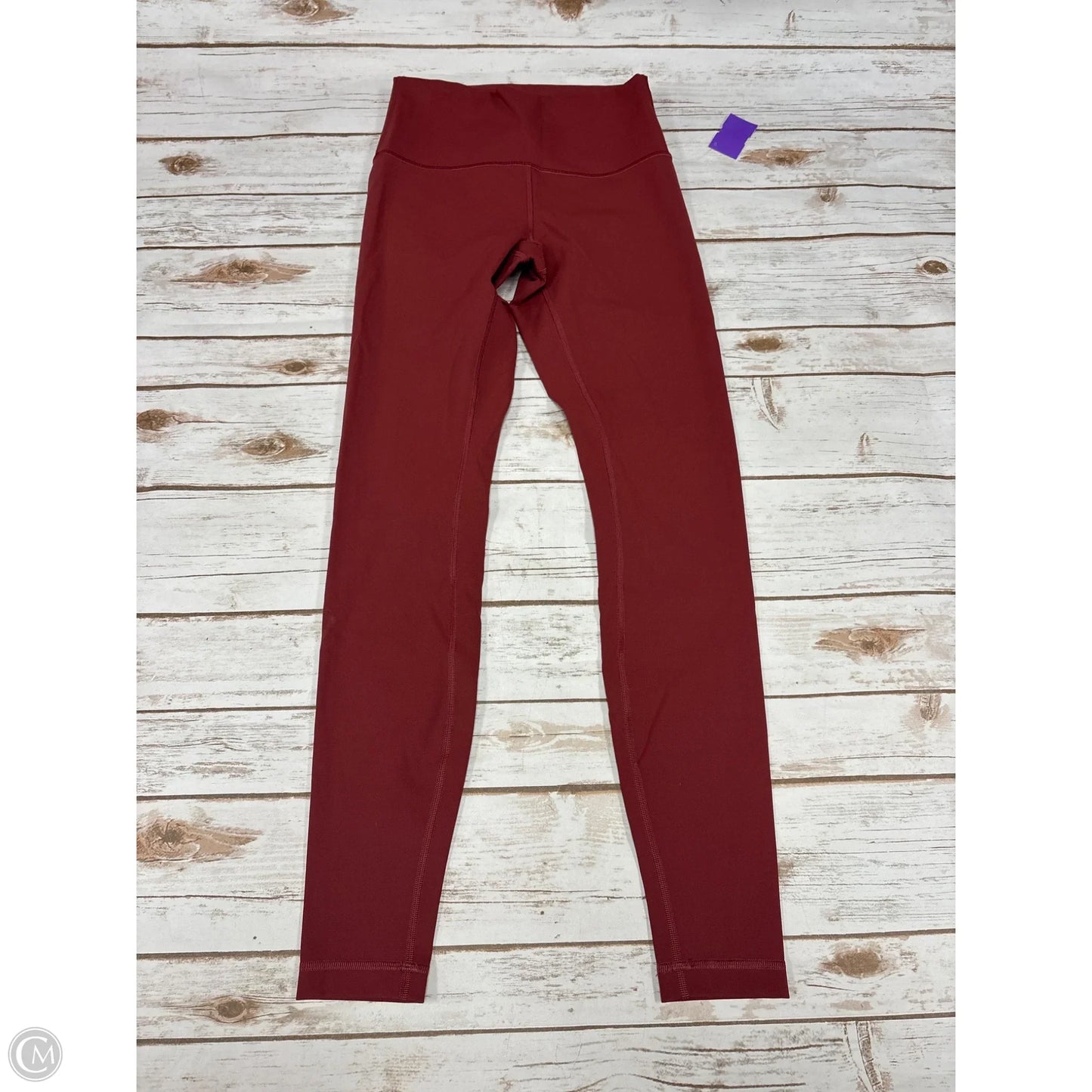 Athletic Leggings By Lululemon In Red, Size: 6