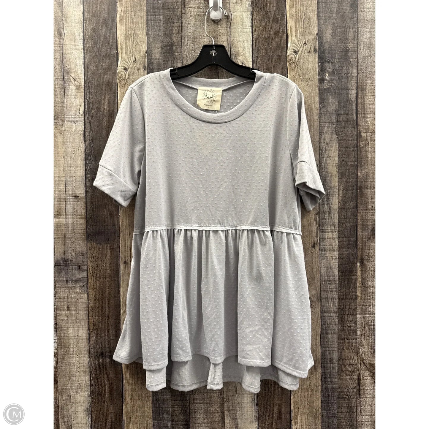 Top Short Sleeve By Fantastic Fawn In Blue, Size: L