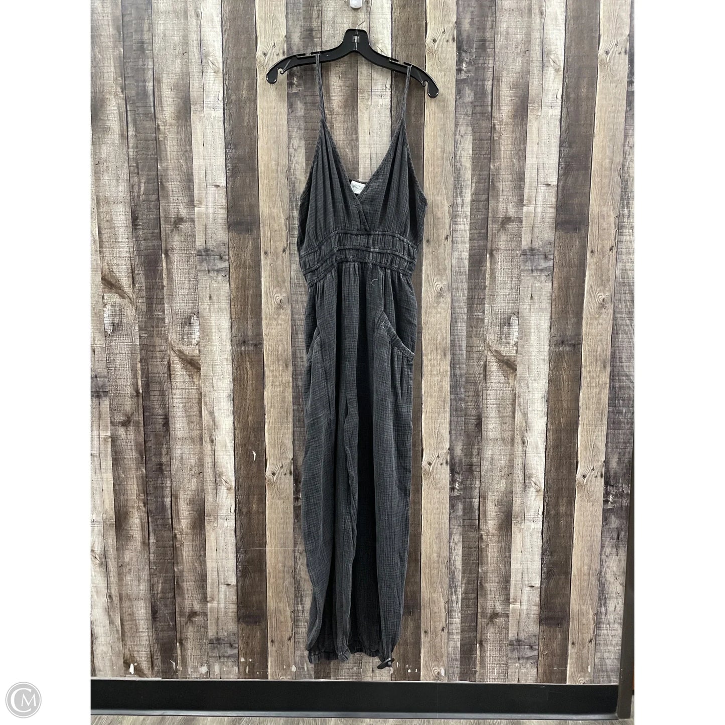 Jumpsuit By Cme In Black & Grey, Size: L