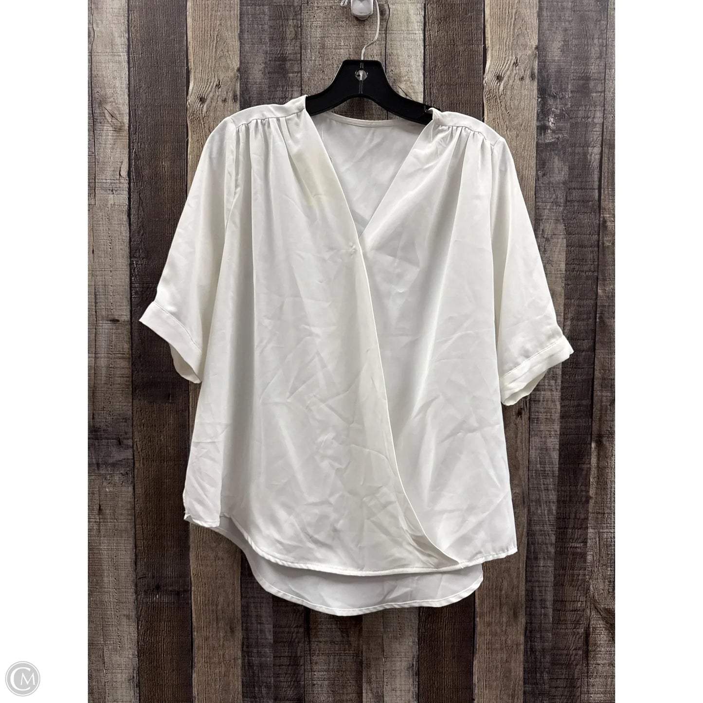 Top Short Sleeve By Chicwish In White, Size: L