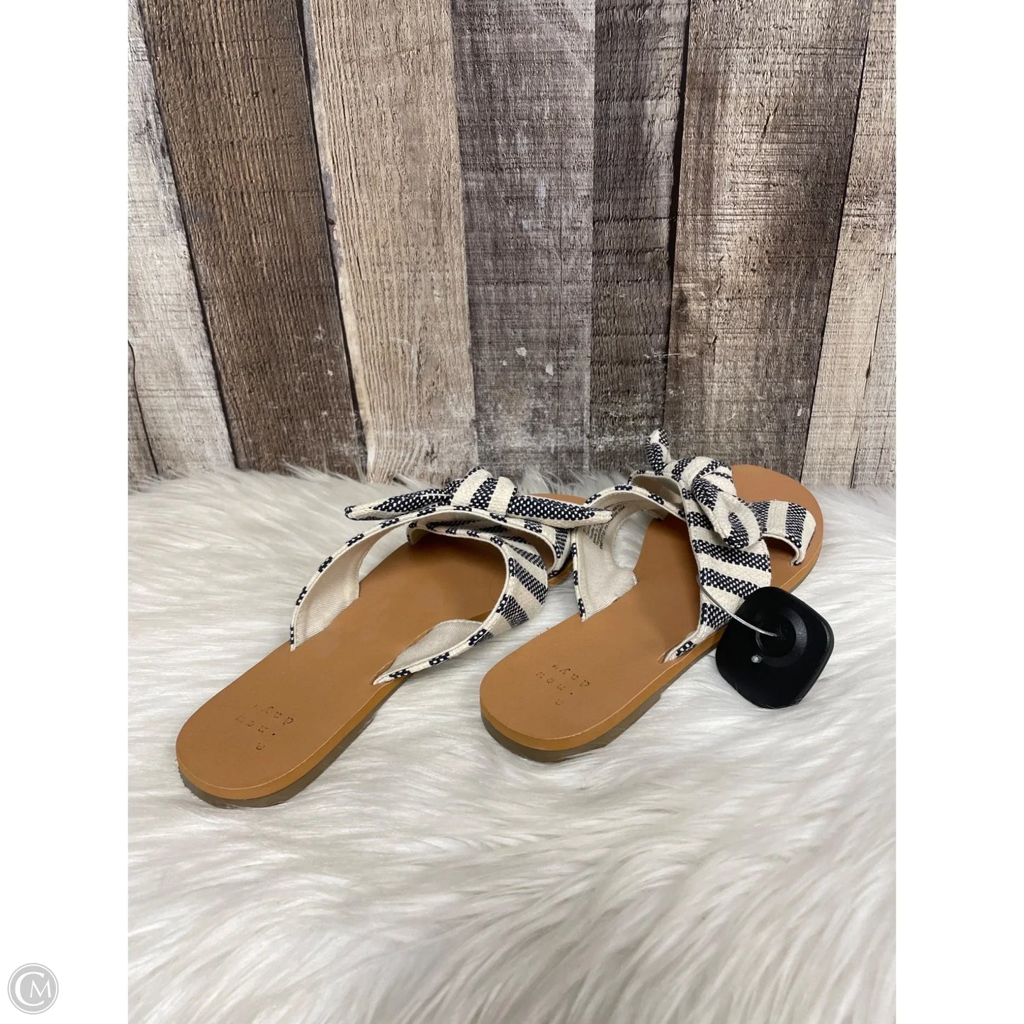 Sandals Flats By A New Day In Striped Pattern, Size: 7