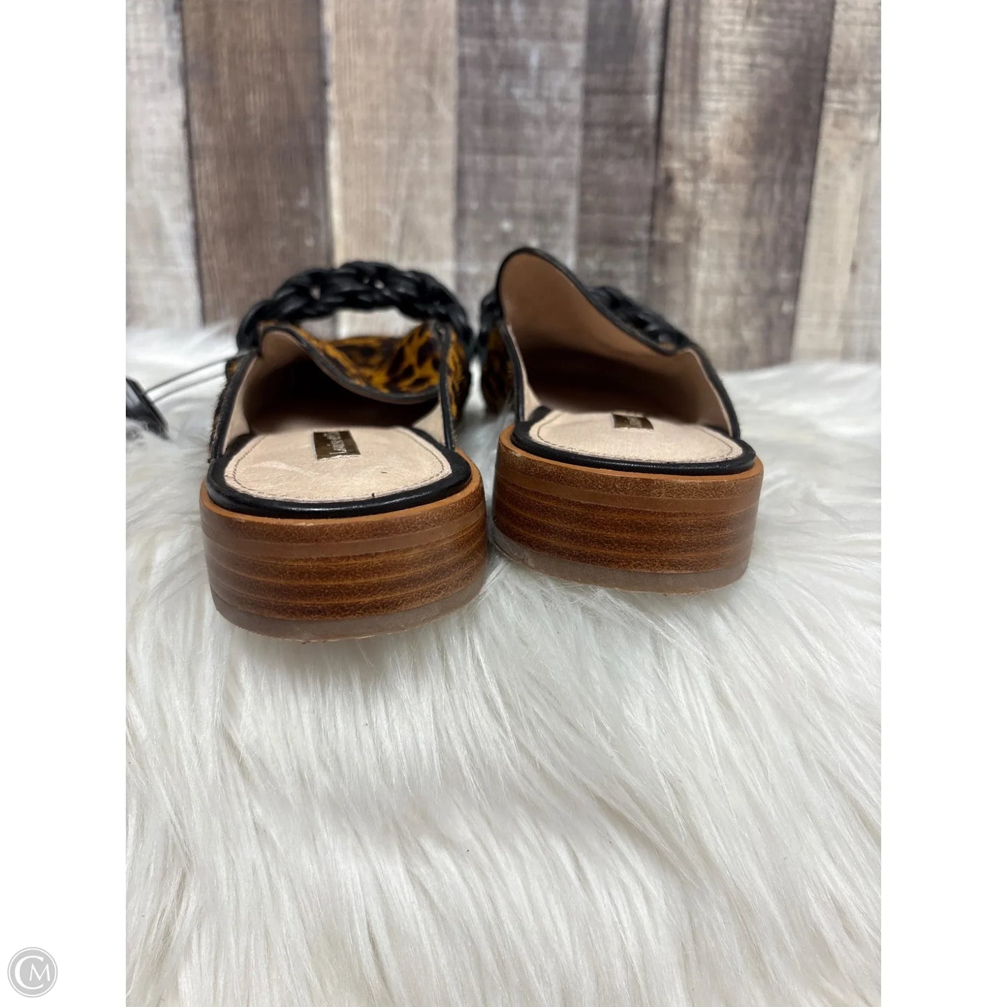 Sandals Flats By Louise Et Cie In Animal Print, Size: 6.5