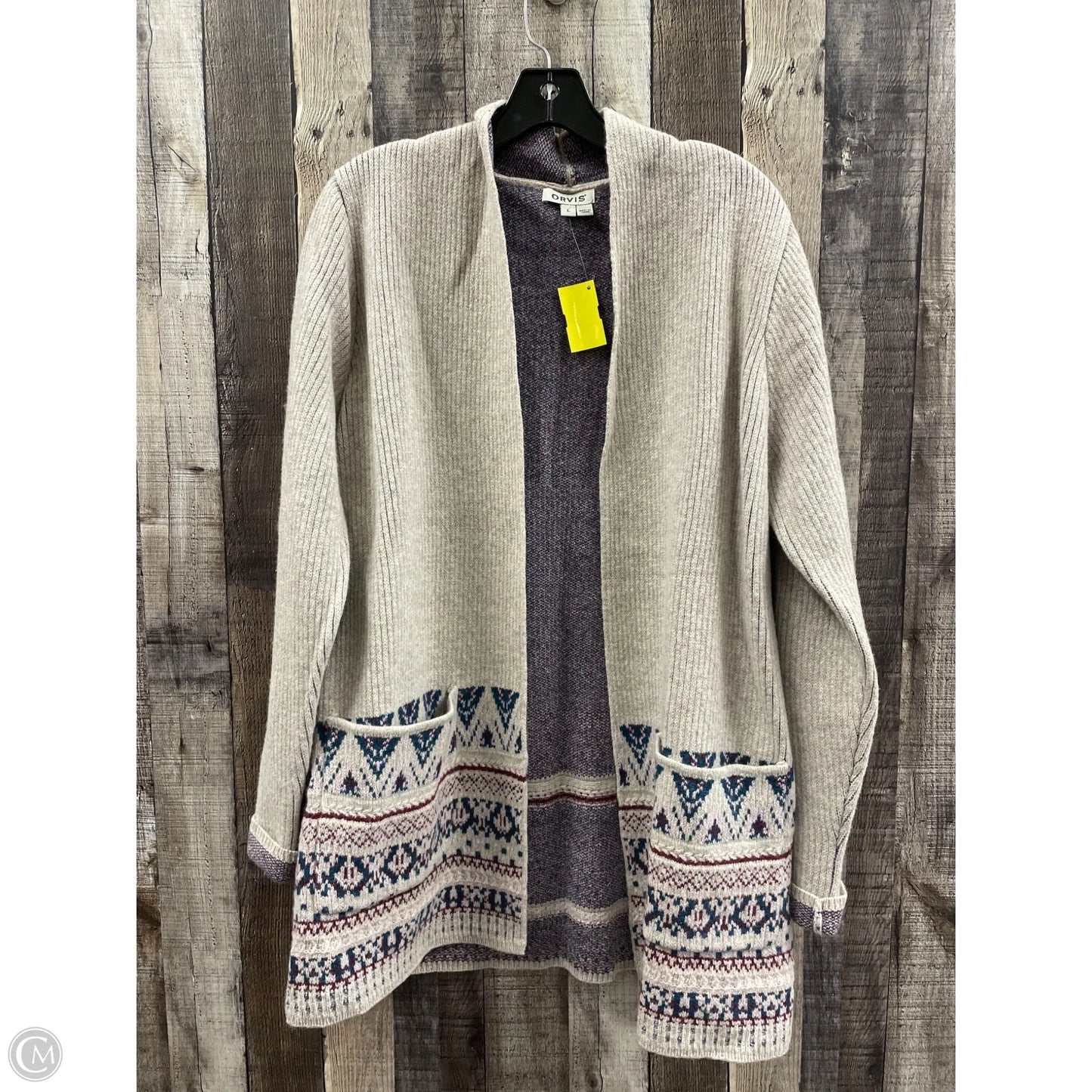 Cardigan By Orvis In Multi-colored, Size: L