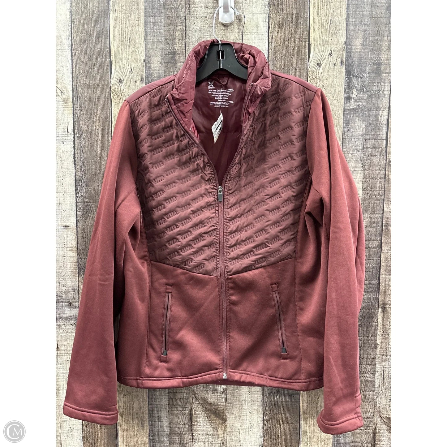Jacket Puffer & Quilted By Xersion In Maroon, Size: L