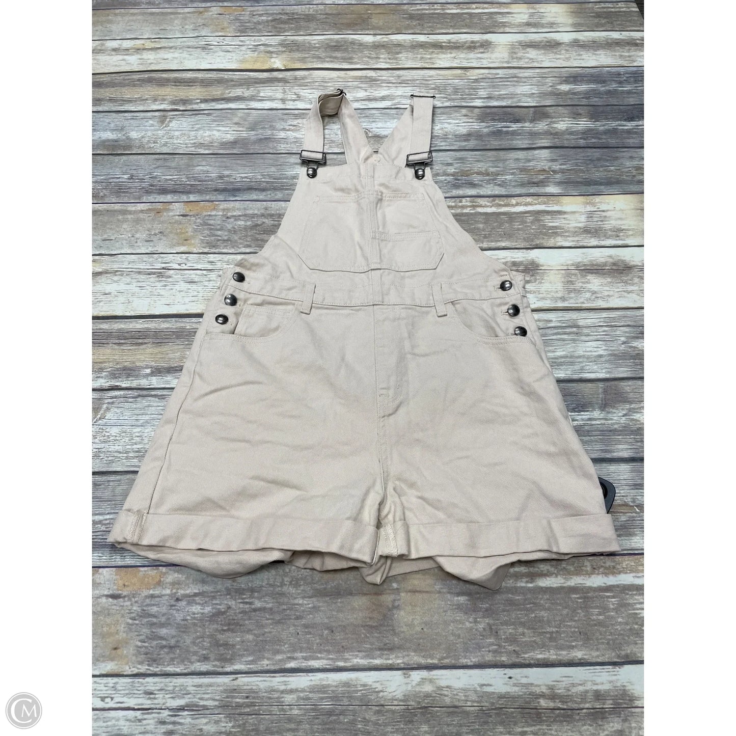 Shortalls By Listicle In Tan, Size: S