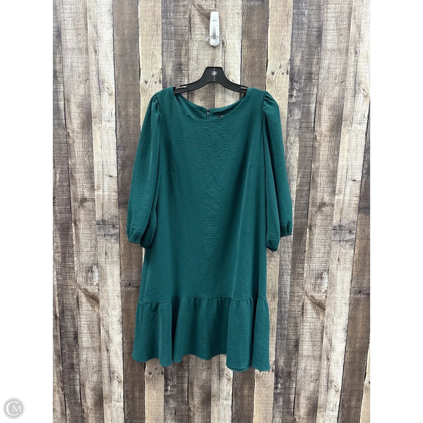 Dress Casual Midi By Dkny In Green, Size: 14