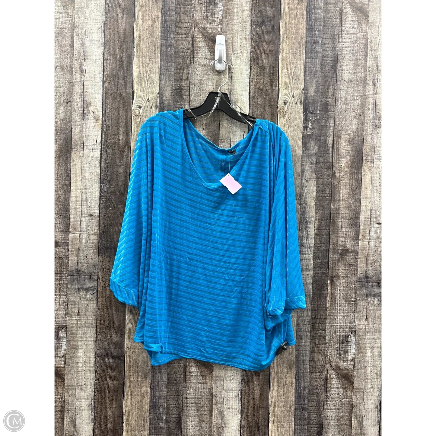 Top Short Sleeve By Lane Bryant In Blue, Size: 22