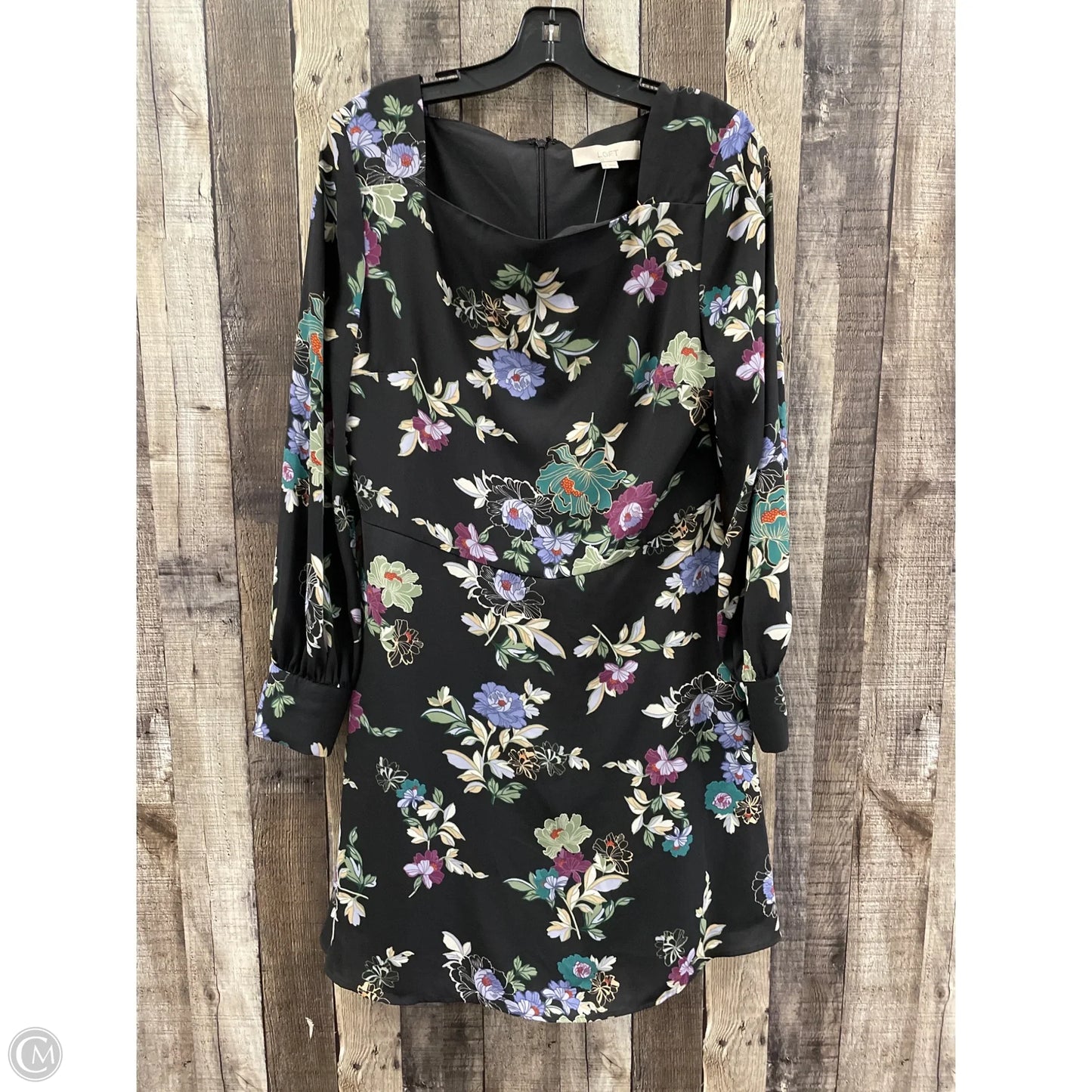 Dress Casual Midi By Loft In Floral Print, Size: 8