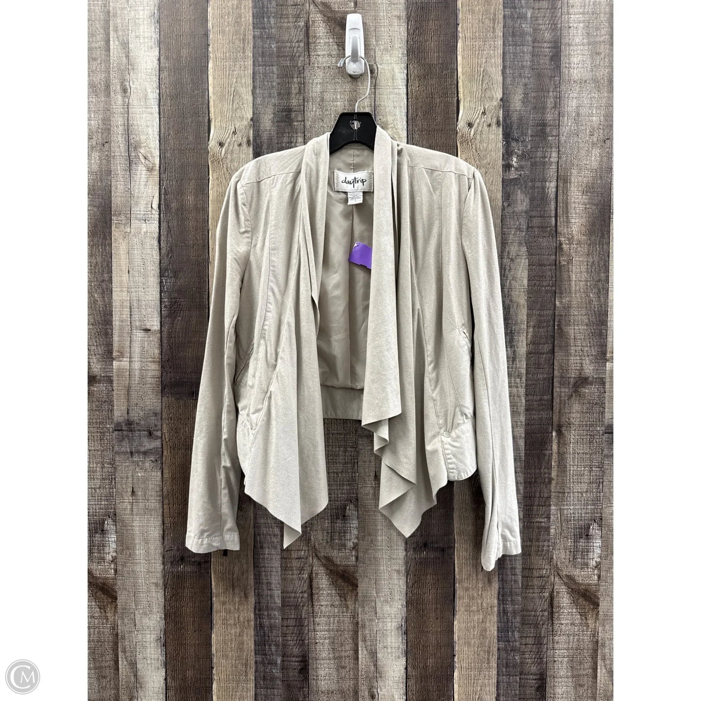 Cardigan By Daytrip In Taupe, Size: S