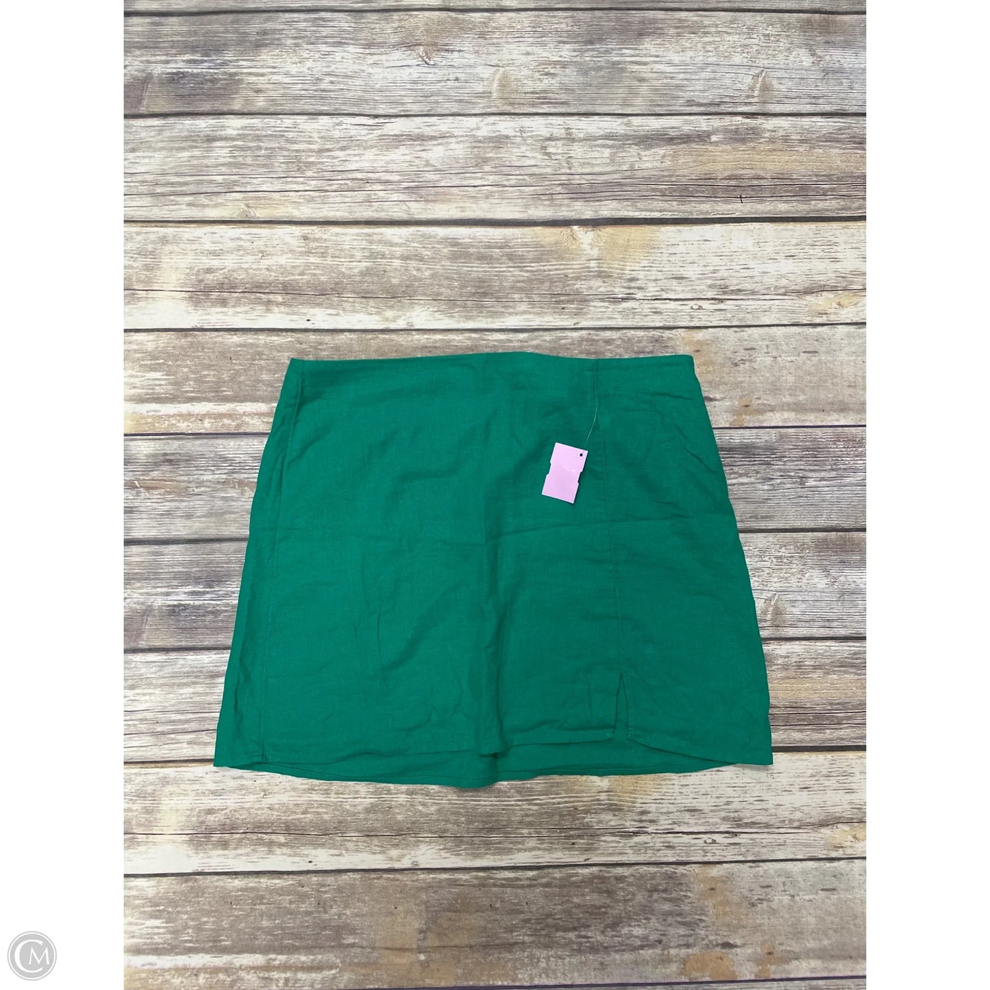 Skirt Mini By A New Day In Green, Size: M