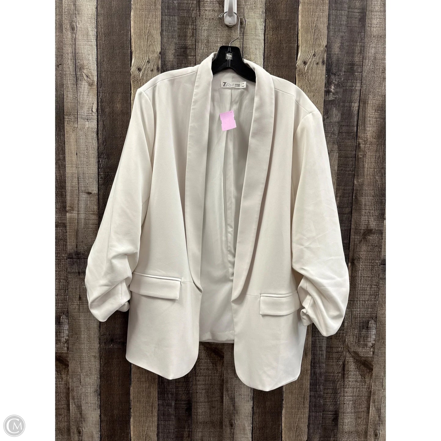 Blazer By New York And Co In White, Size: Xxl