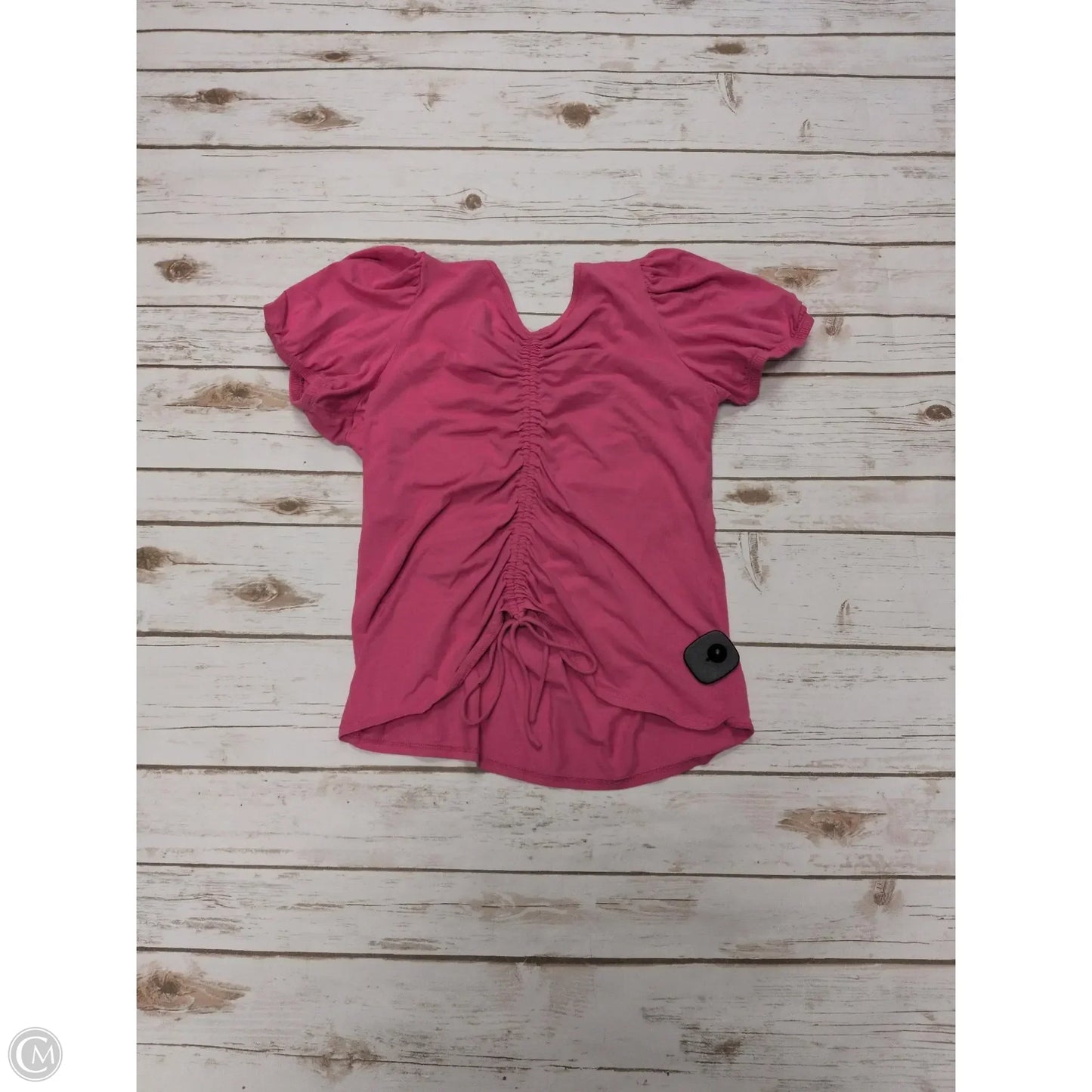 Top Short Sleeve By Cme In Pink, Size: M