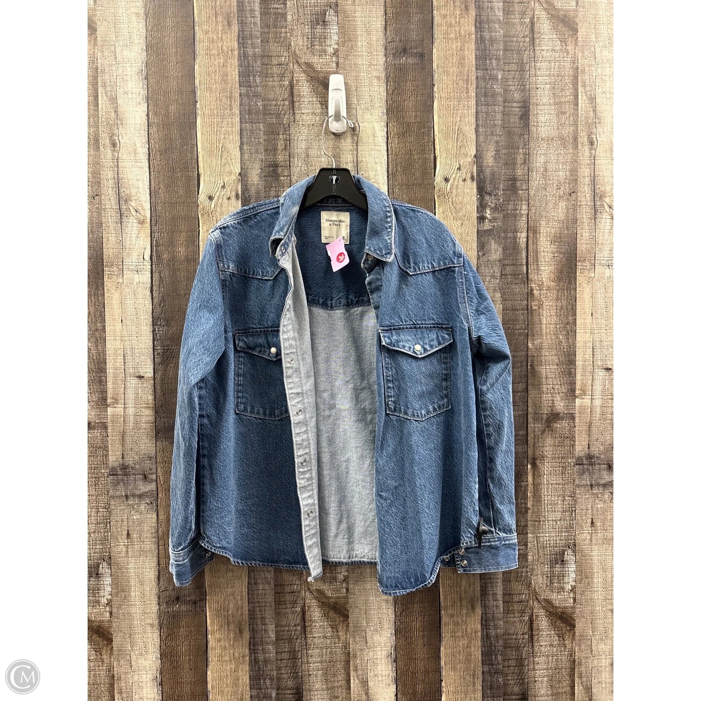 Jacket Denim By Abercrombie And Fitch In Blue, Size: M