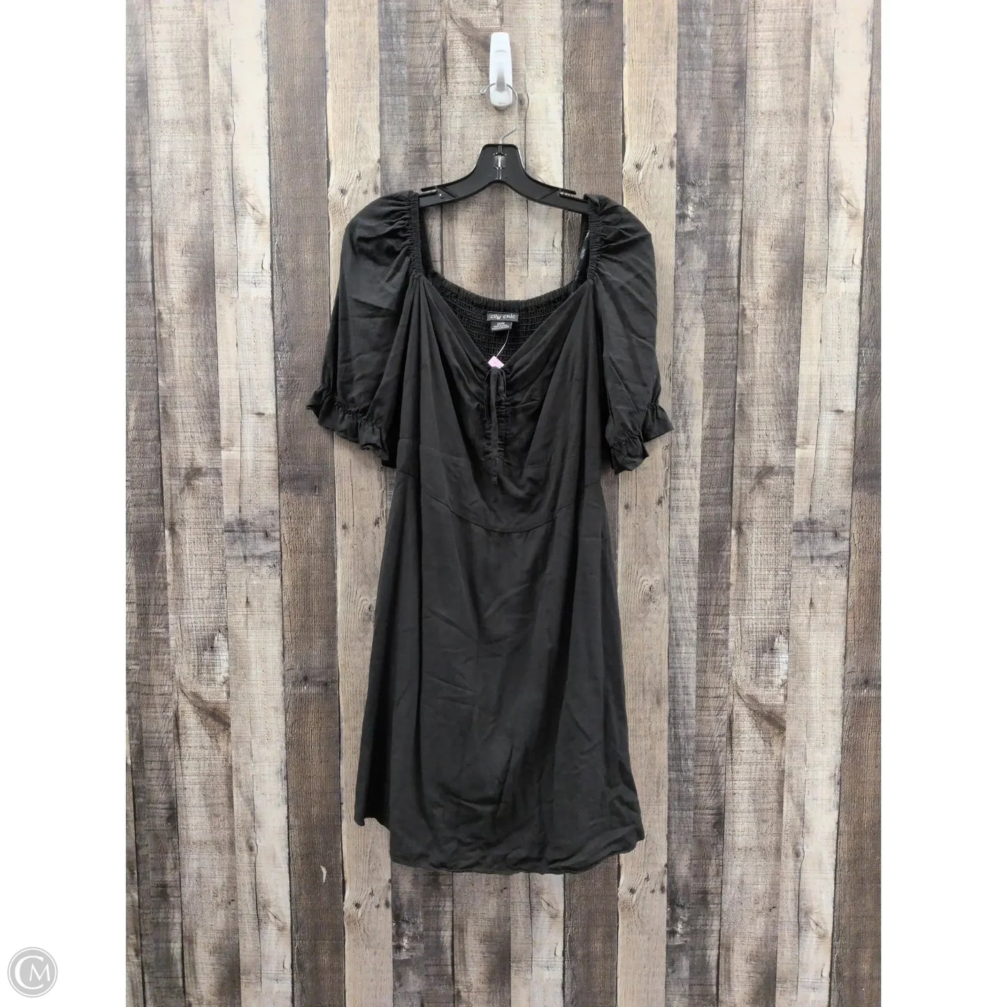 Dress Casual Midi By City Chic In Black, Size: 14