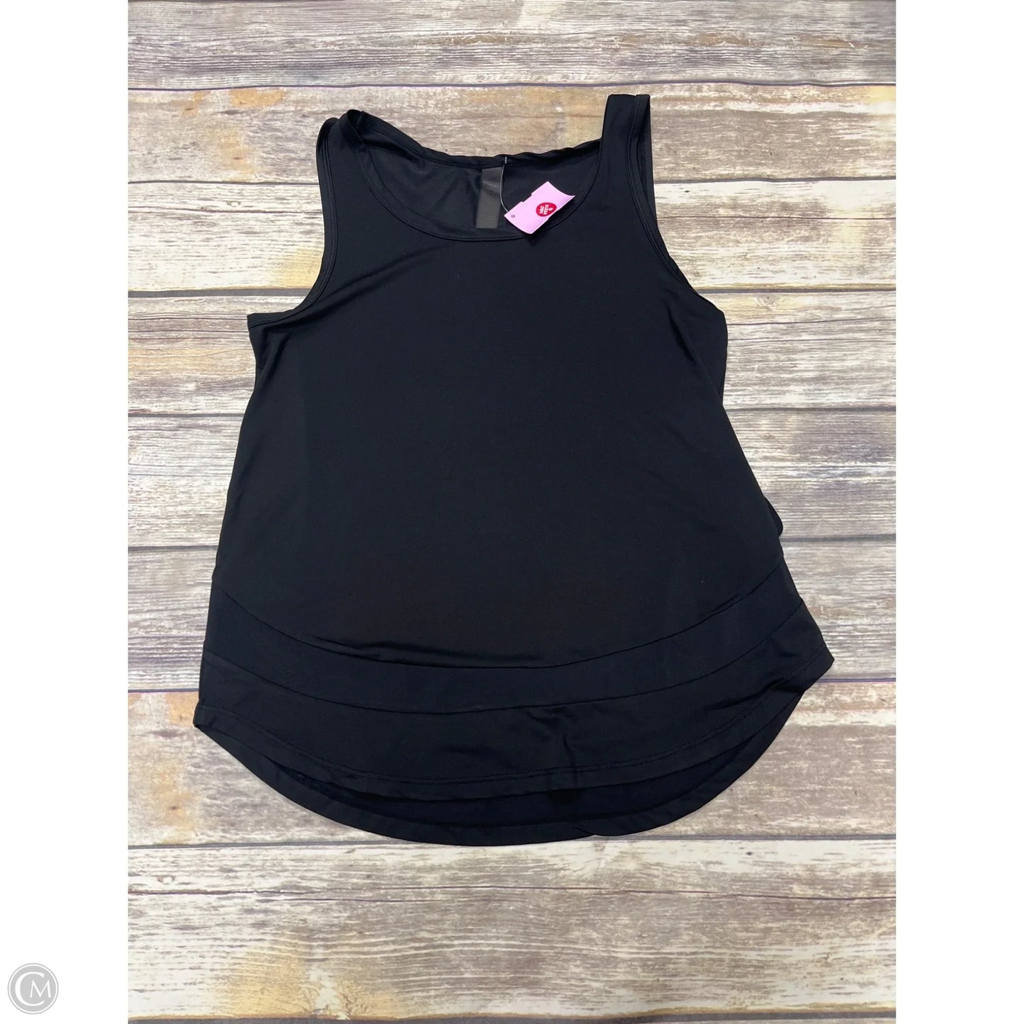 Athletic Tank Top By Nicole By Nicole Miller In Black, Size: M