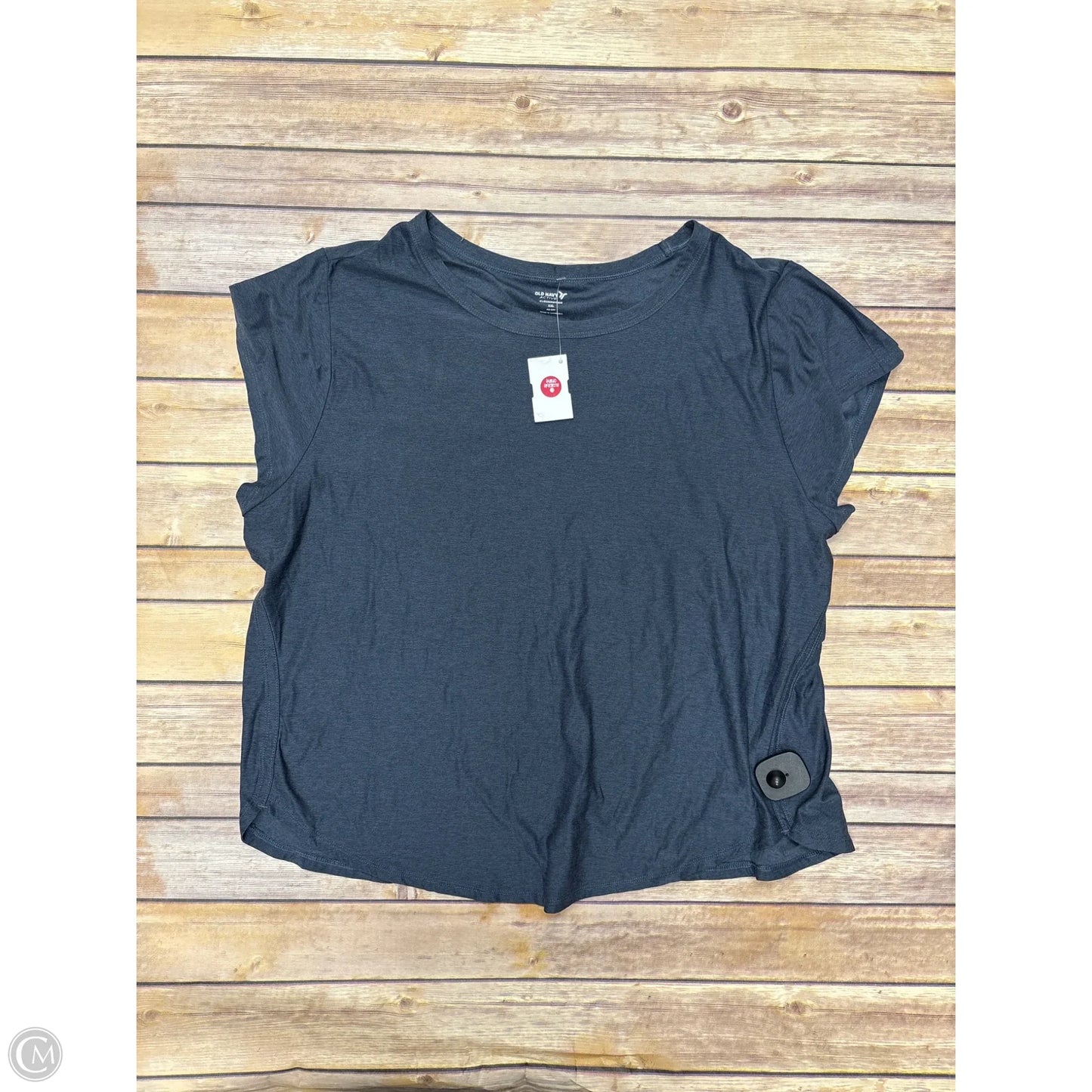 Athletic Top Short Sleeve By Old Navy In Grey, Size: Xxl