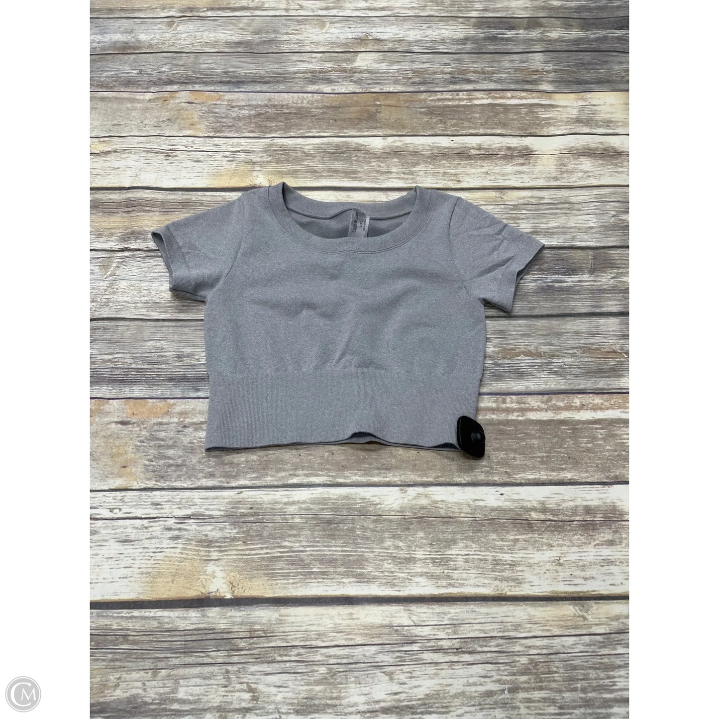 Top Short Sleeve Basic By Cme In Grey, Size: L