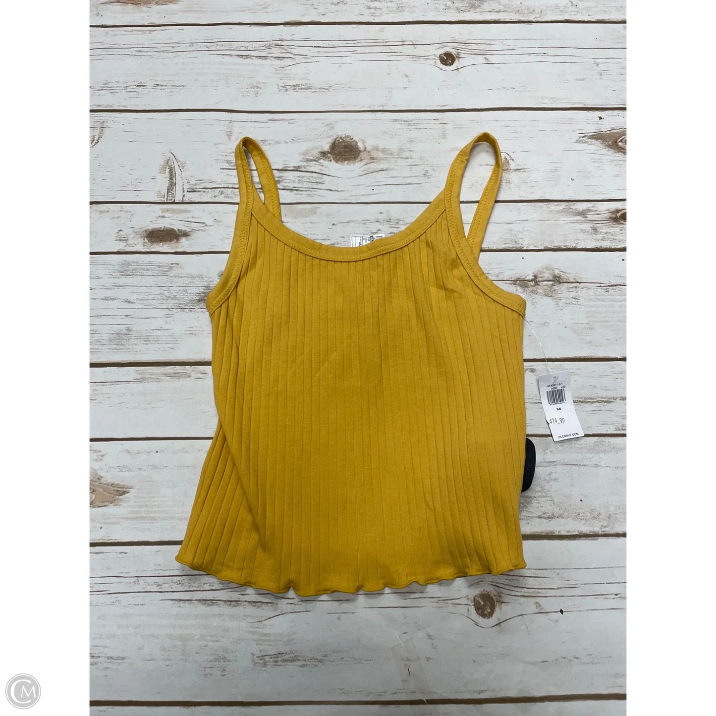 Top Sleeveless By Old Navy In Gold, Size: Xs