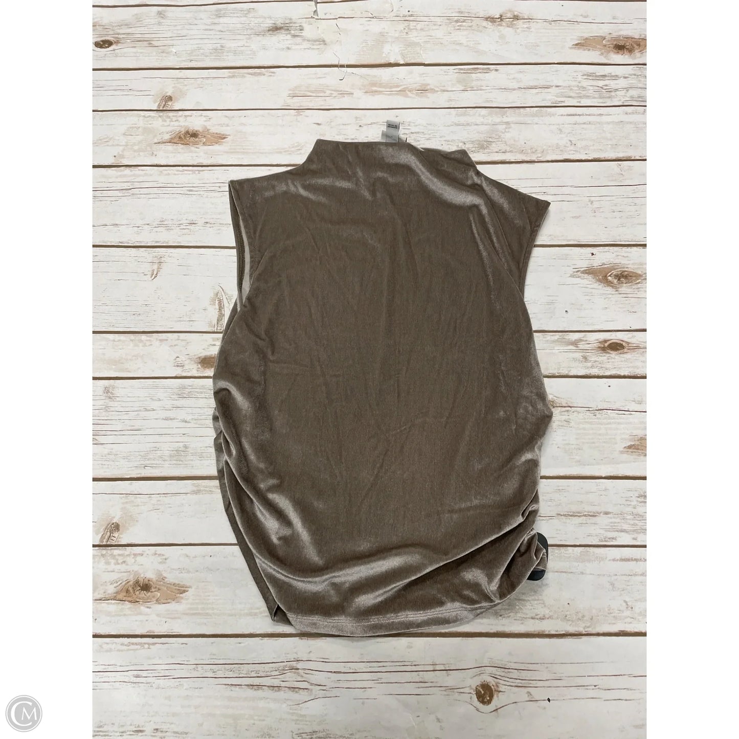 Top Sleeveless By A New Day In Tan, Size: M