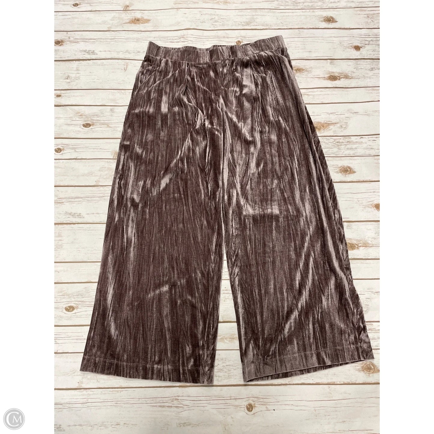 Pants Wide Leg By A New Day In Taupe, Size: Xl