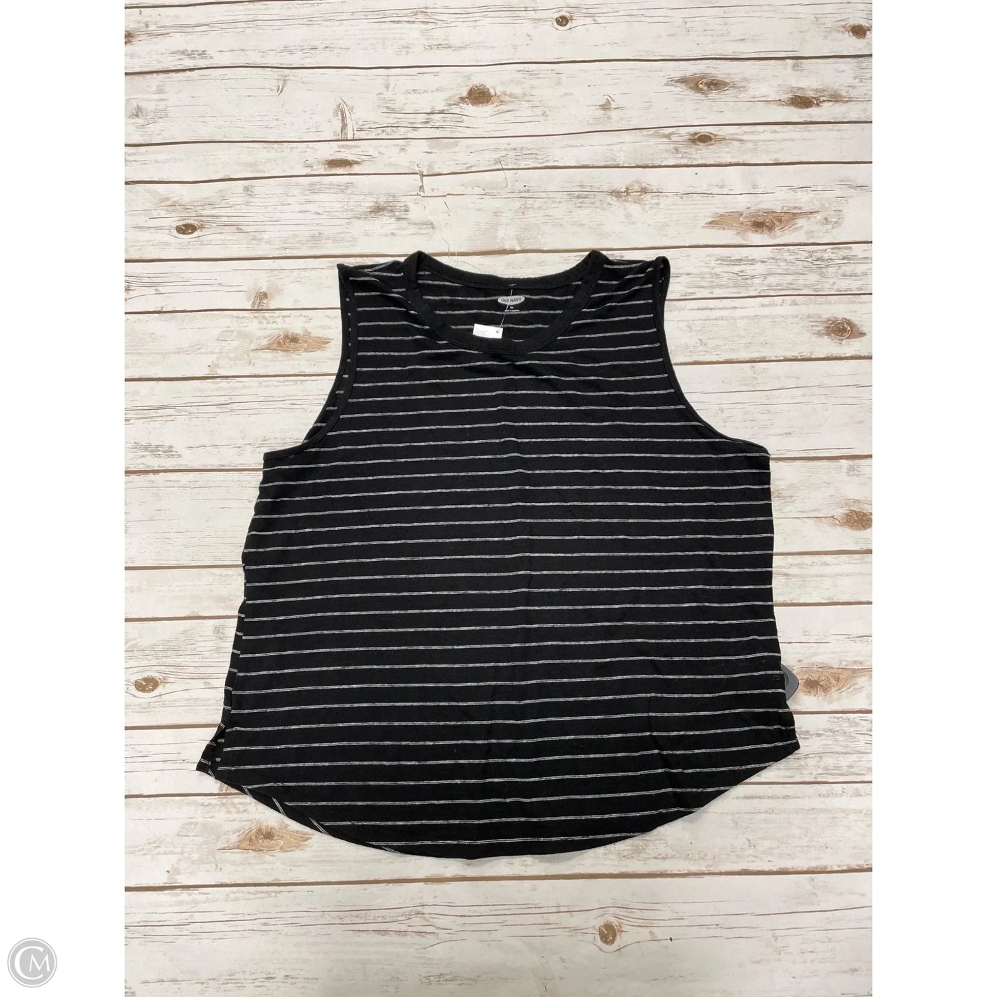 Top Sleeveless By Old Navy In Black & White, Size: Xxl