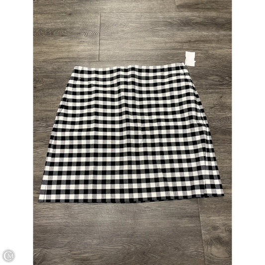 Skirt Mini & Short By Loft In Black & White, Size: S