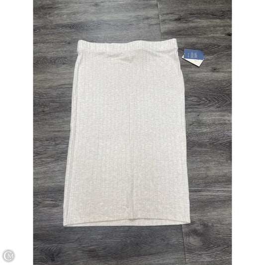 Skirt Midi By Universal Thread In Ivory, Size: Xl