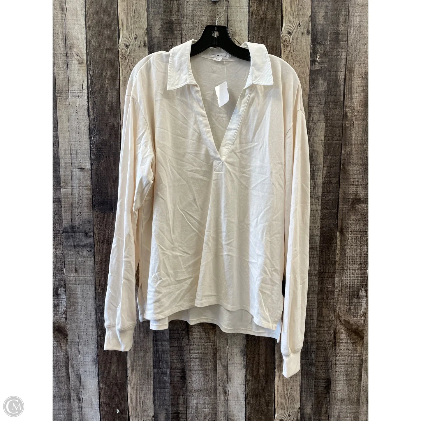 Top Long Sleeve By Good American In Multi-colored, Size: S