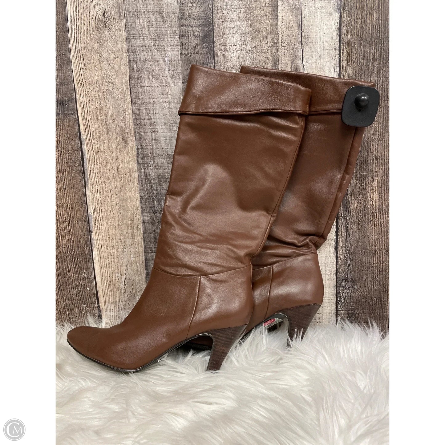 Boots Knee Heels By Alfani In Brown, Size: 7
