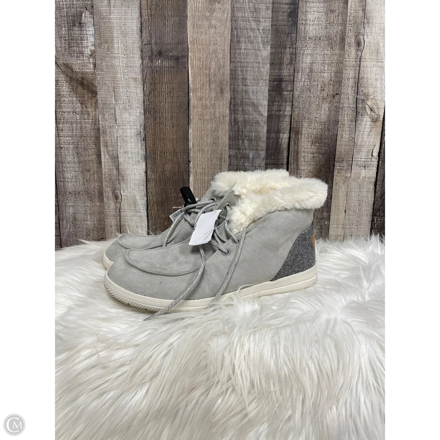 Boots Ankle Flats By Falls Creek In Grey, Size: 11