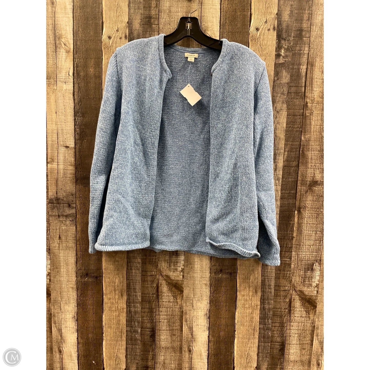 Sweater Cardigan By L.l. Bean In Blue, Size: L